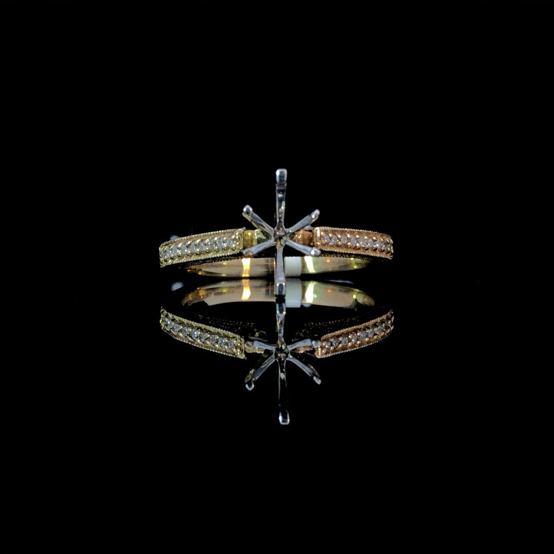 156408 - .14 ctw diamond semi mount