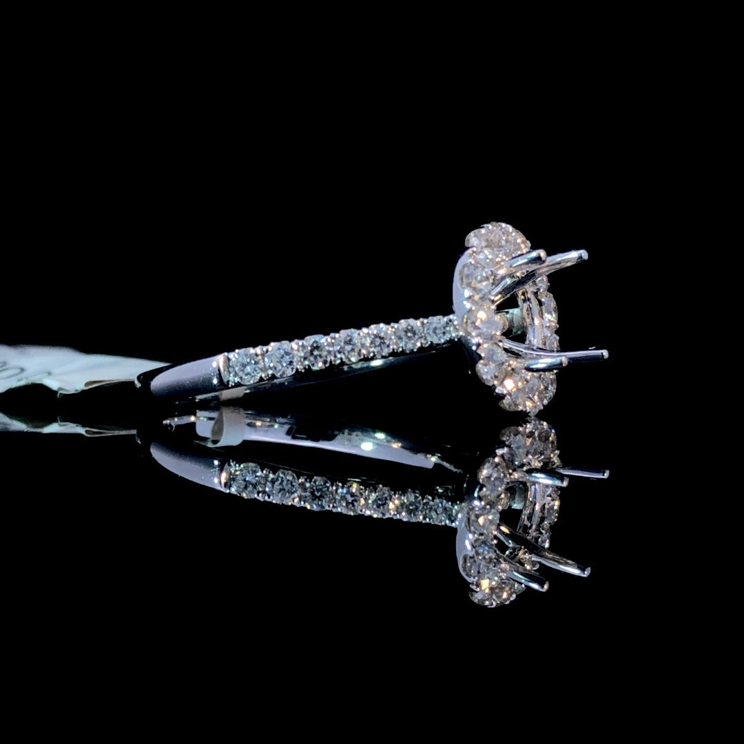 154695 - .75 ctw diamond semi mount