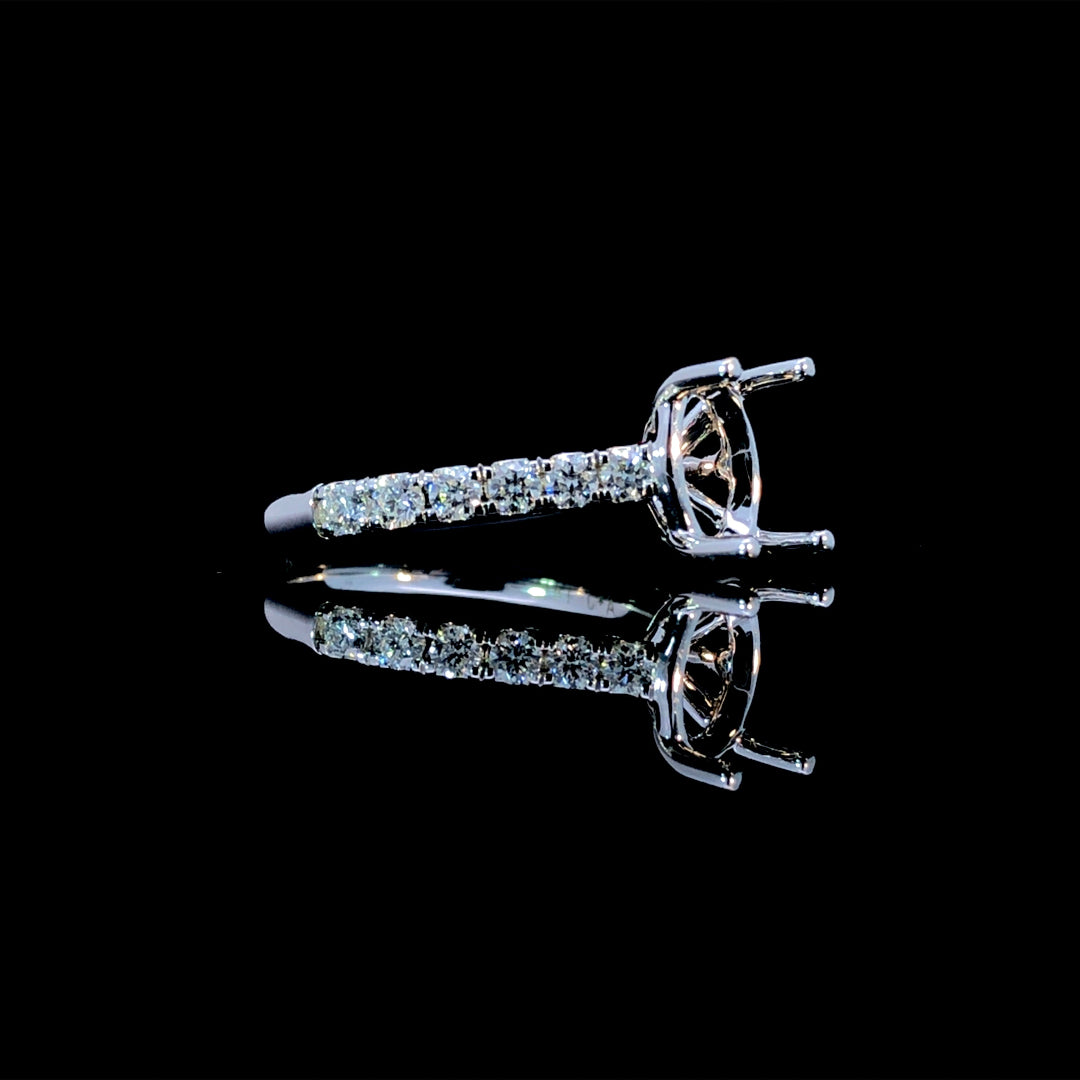 165746 - .47 ctw diamond semi mount