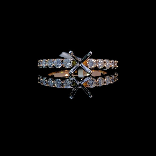 157779 - .75 ctw diamond semi mount