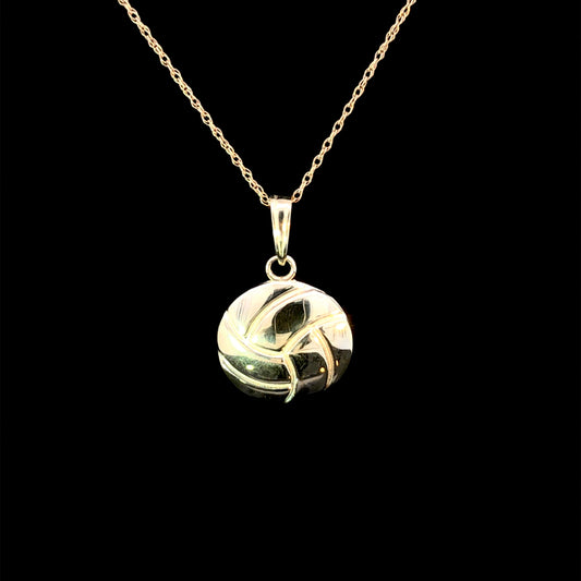 165683 - Gold Volleyball Pendant