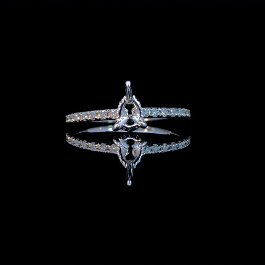 158523 - .23 ctw diamond semi mount