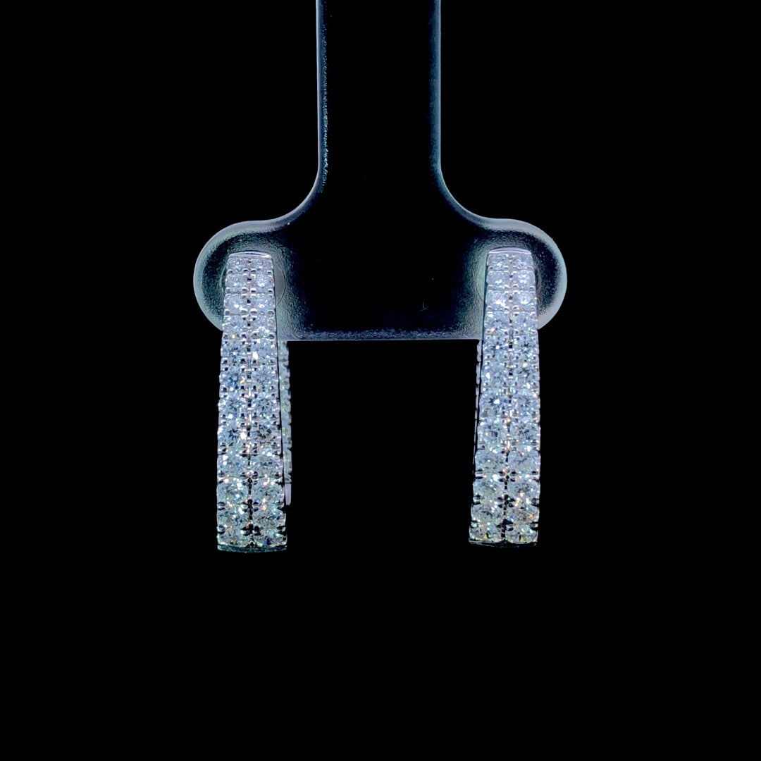 165297 - 1.50 ctw diamond hoops