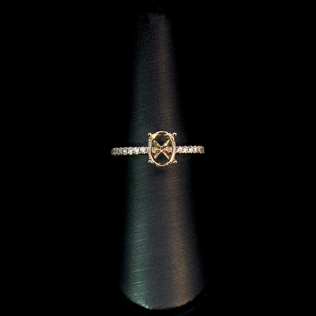 164987 - .21 ctw diamond semi mount