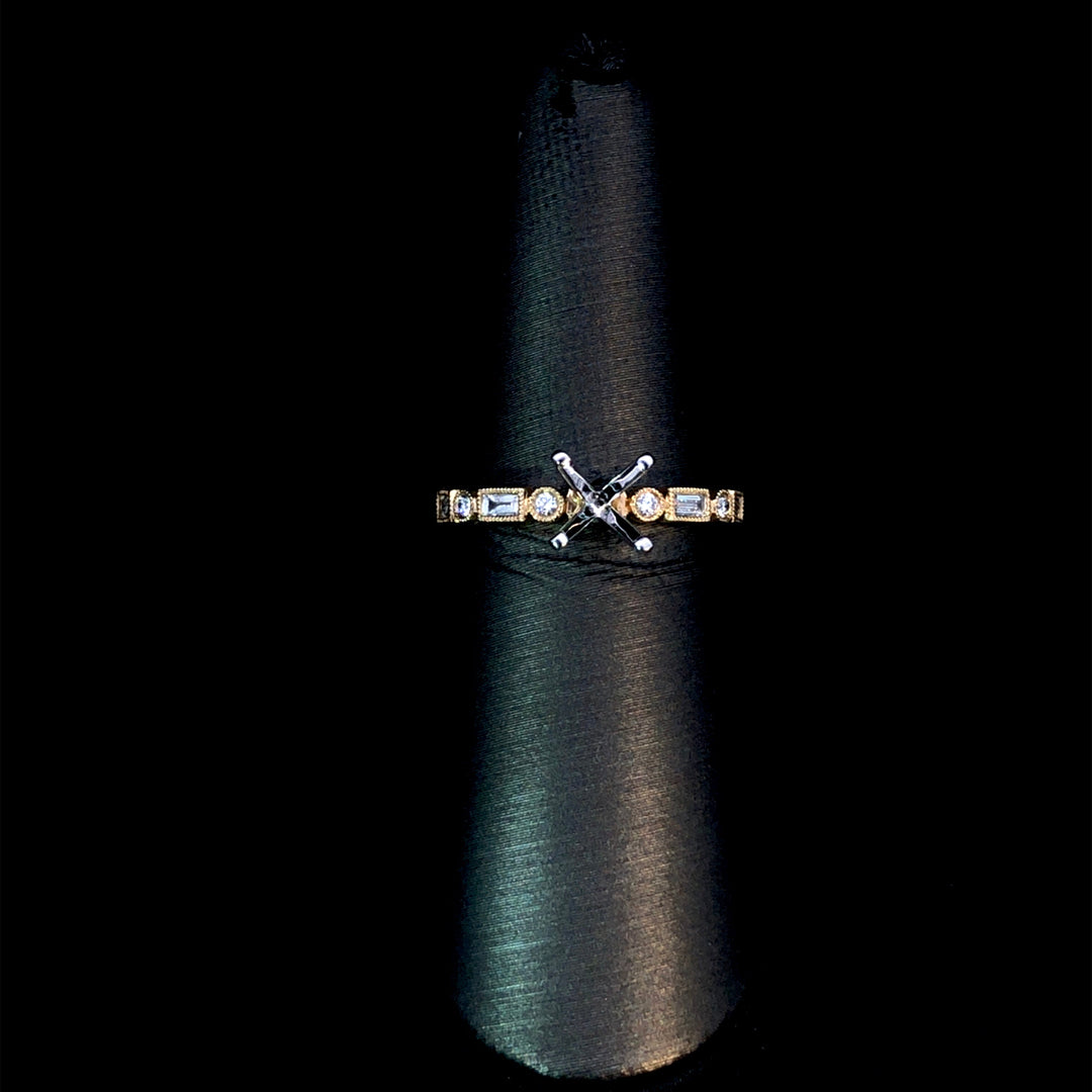 164873 - .26 ctw diamond semi mount