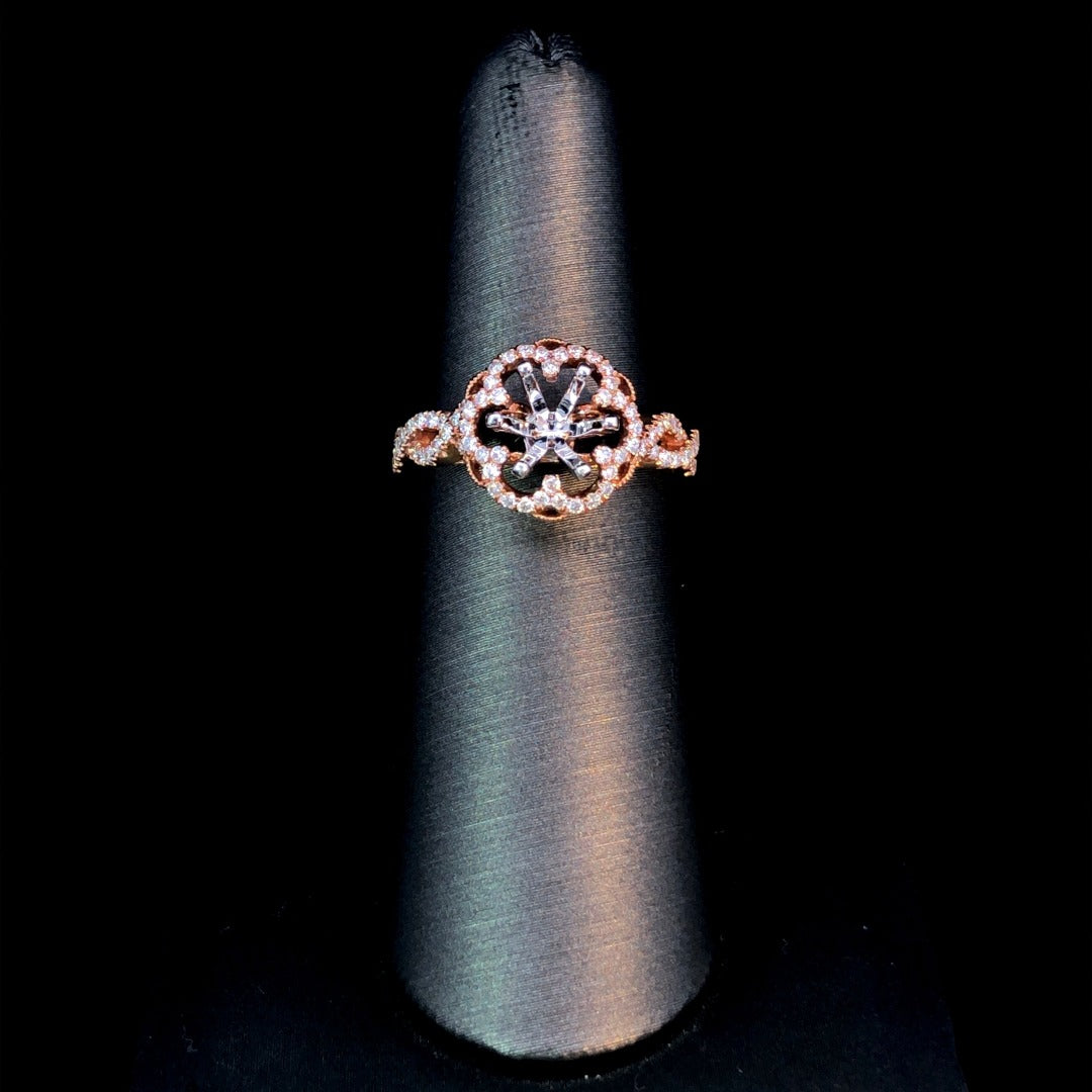 156187 - .45 ctw diamond semi mount