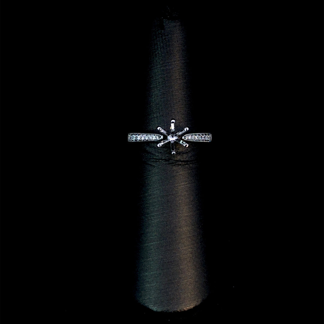 153820 - .13 ctw diamond semi mount