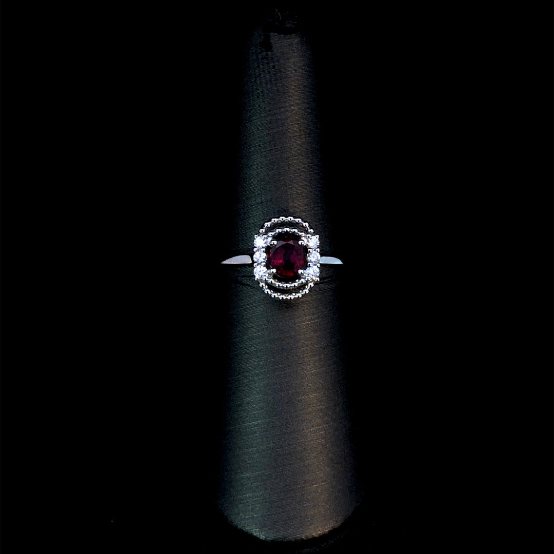 165779 - .56 ctw ruby and diamond ring