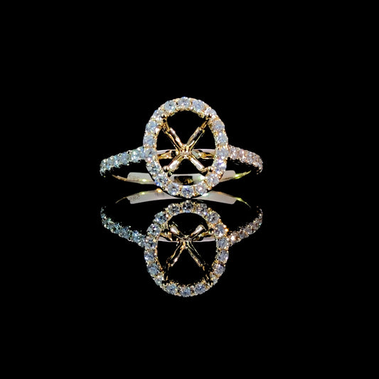 165408 - .50 ctw diamond semi mount