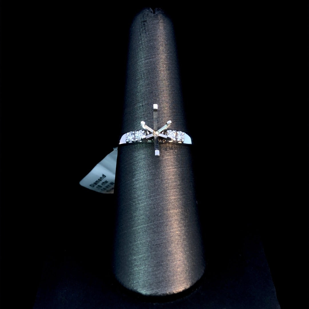 135075 - .18 ctw diamond semi mount
