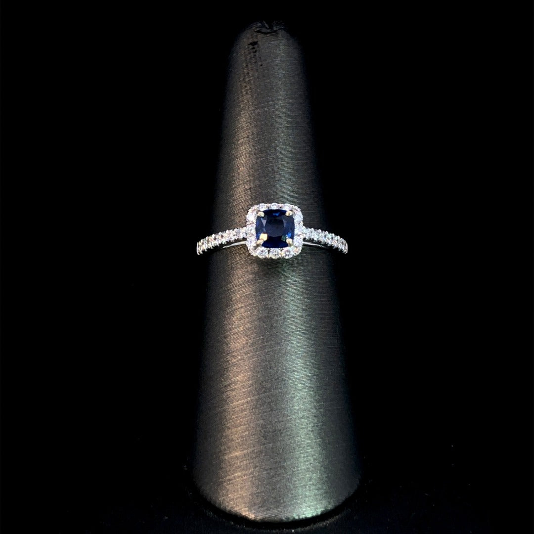 163226 - .83 ctw sapphire and diamond ring