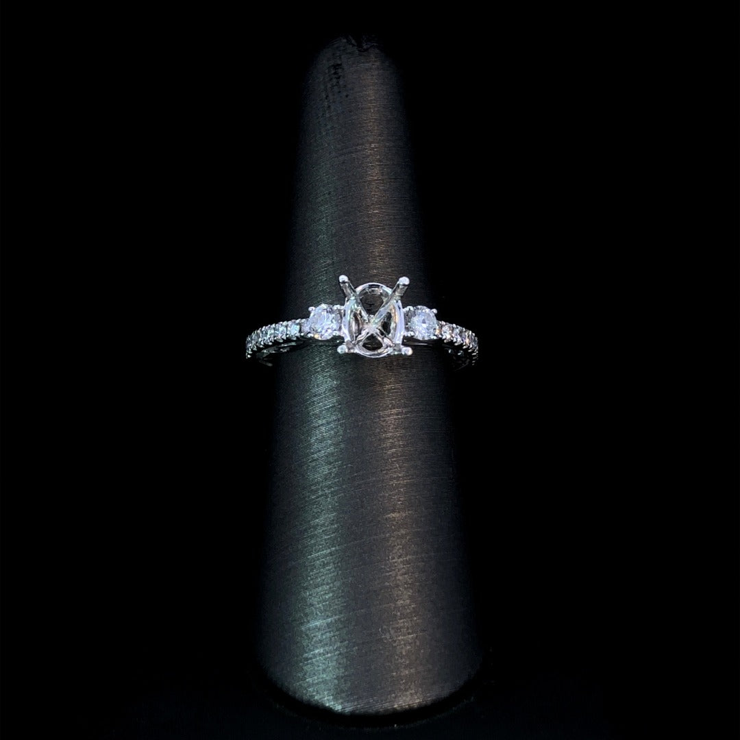 153420 - .51 ctw diamond semi mount