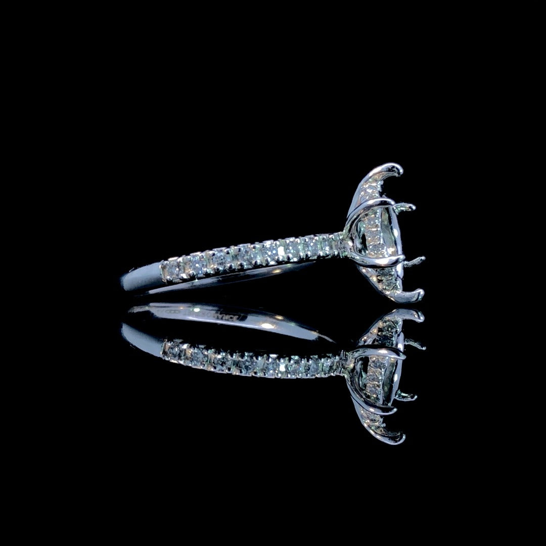162632 - .24 ctw diamond semi mount