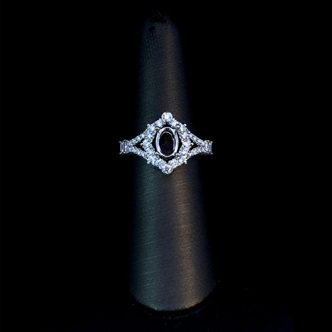 164202 - .53 ctw diamond semi mount