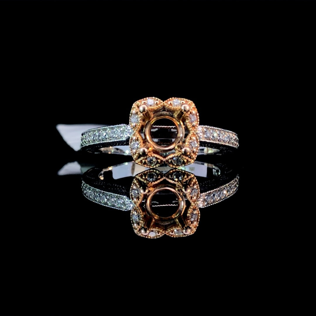 150085 - .26 ctw diamond semi mount