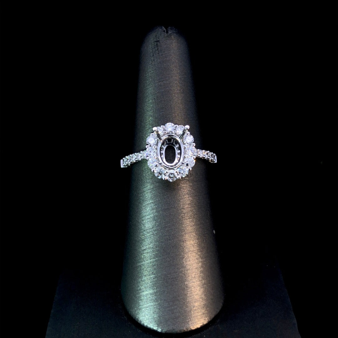 162659 - .94 ctw diamond semi mount