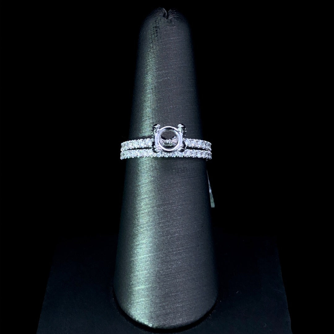 158356 - .66 ctw diamond semi mount
