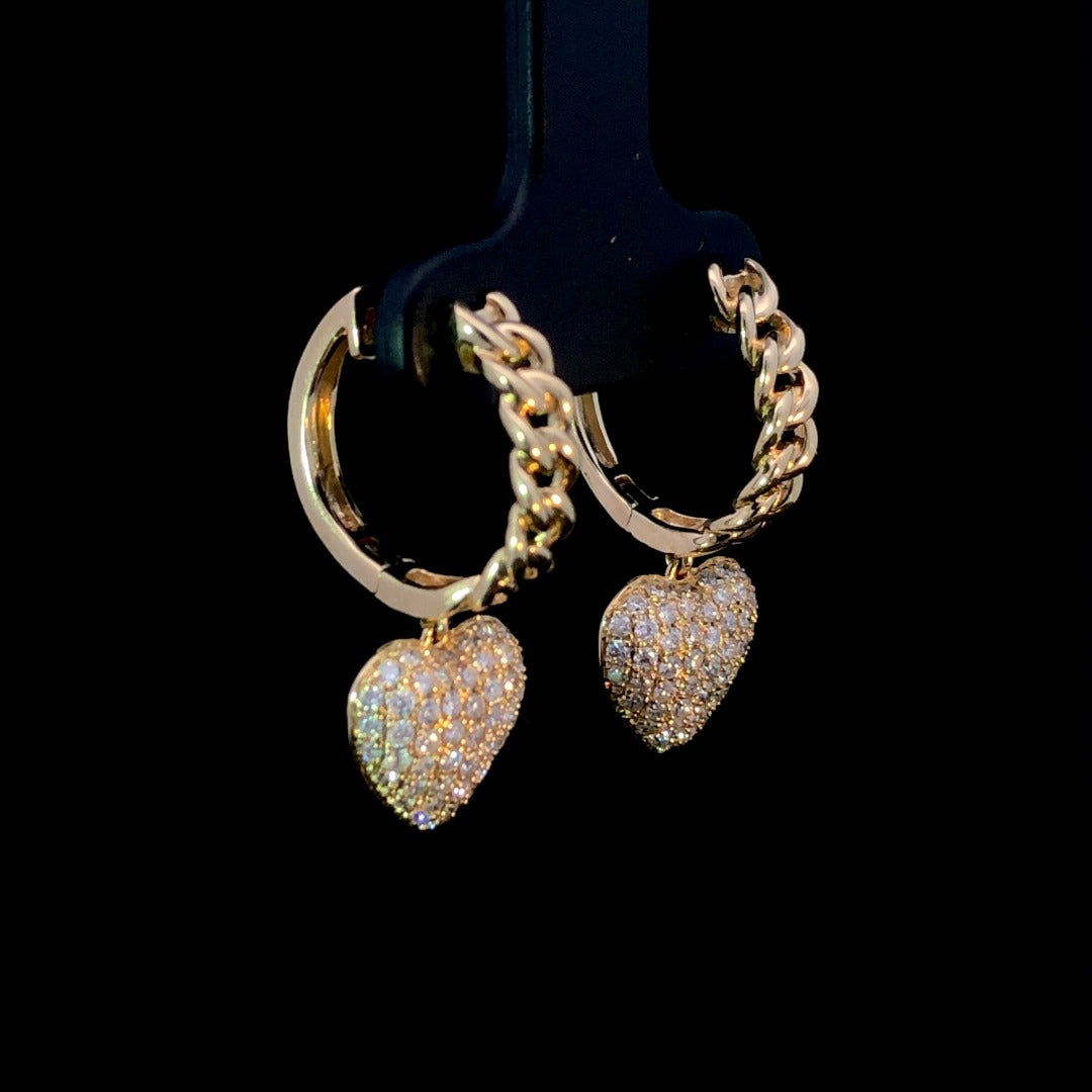 163118 - .87 ctw diamond earrings