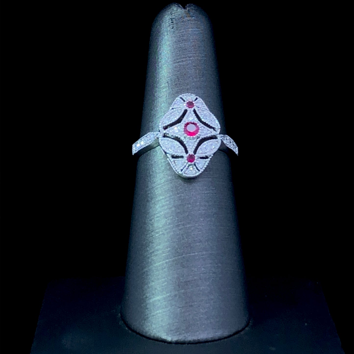 154837 - .33 ctw ruby and diamond ring