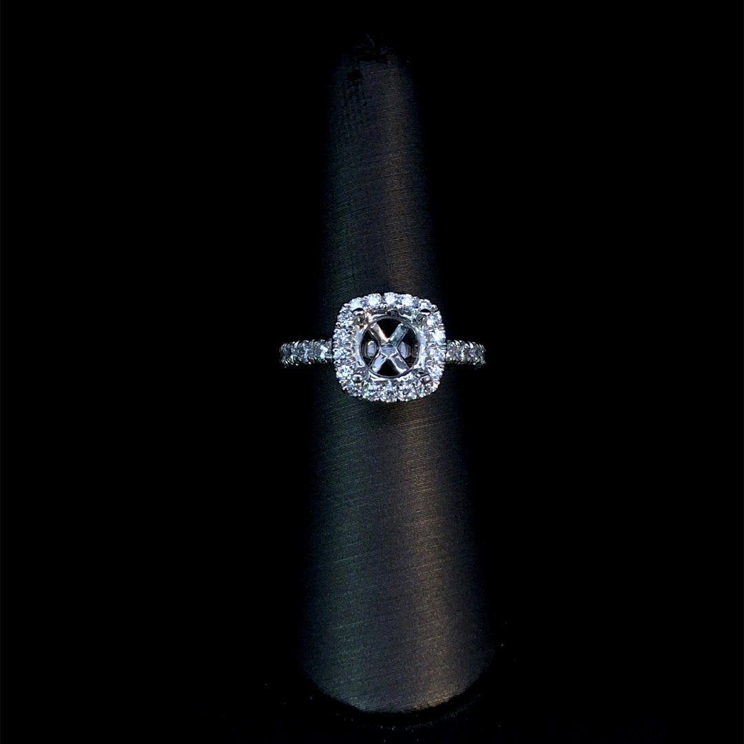 164204 - .68 ctw diamond semi mount