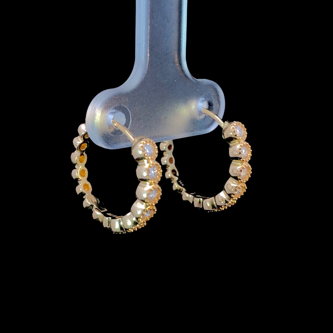 165387 - .26 ctw diamond hoops