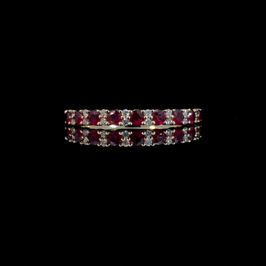 163236 - .58 ctw ruby and diamond ring