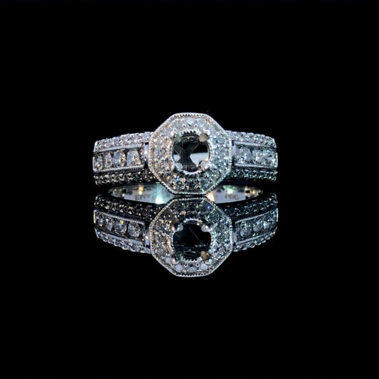 156486 - .95 ctw diamond semi mount
