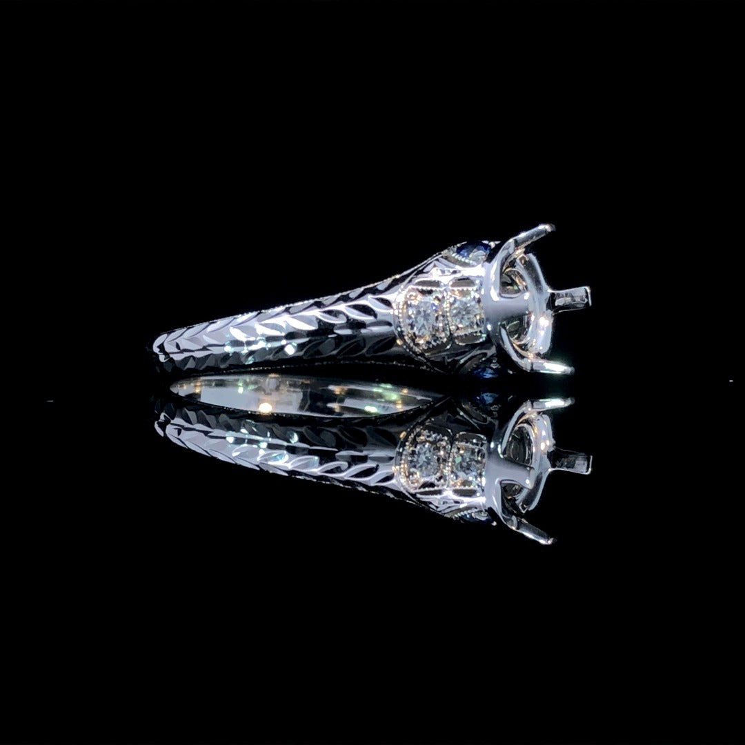 151541 - .24 ctw diamond semi mount