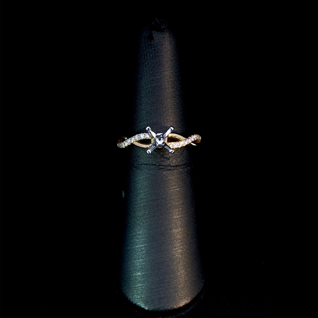 164877 - .15 ctw diamond semi mount
