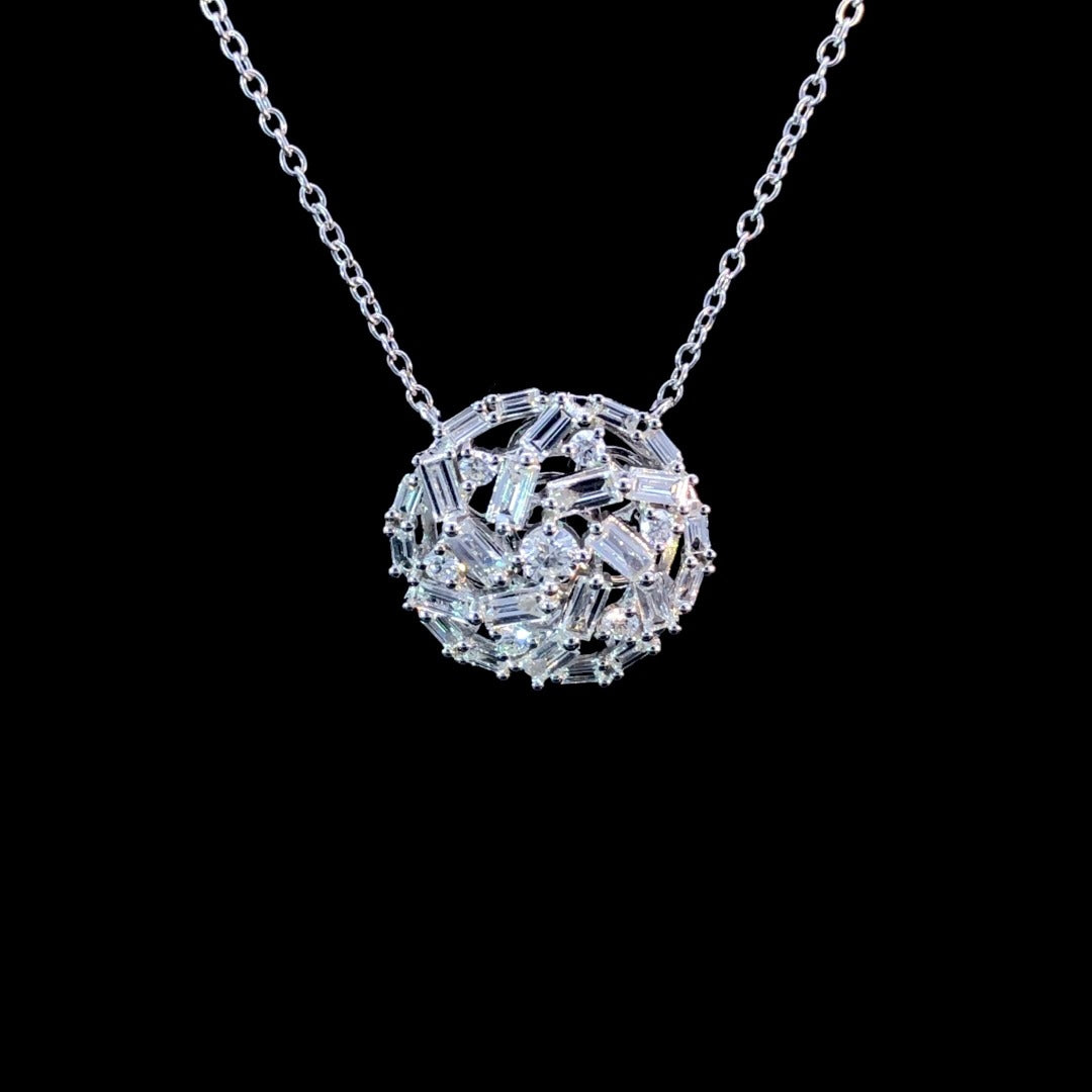 163142 - .79 ctw diamond necklace