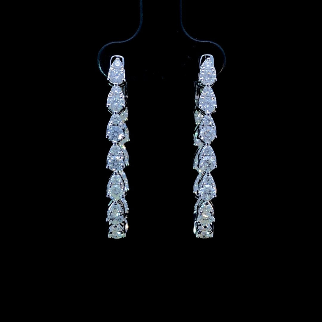 163872 - 3.00 ctw diamond hoops