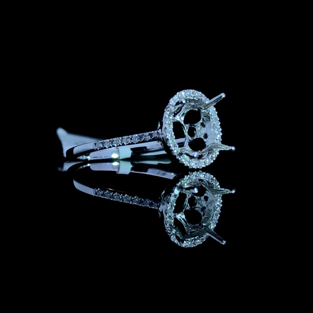 157857 - .15 ctw diamond semi mount