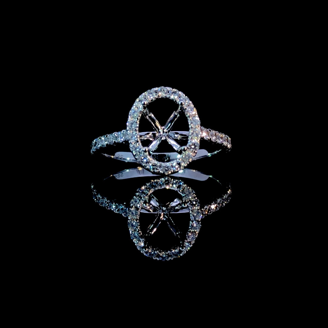 165406 - .50 ctw diamond semi mount