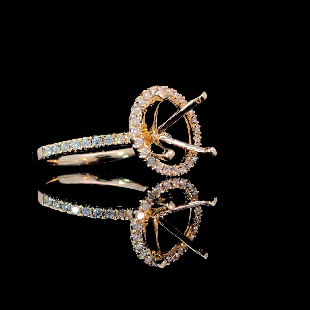 164941 - .39 ctw diamond semi mount