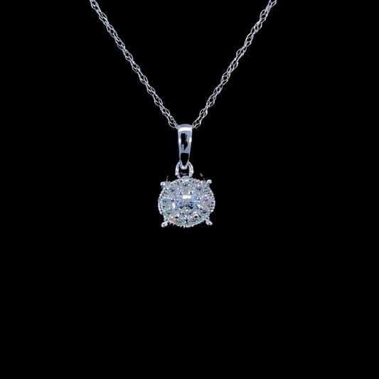 165440 - .33 ctw diamond pendant