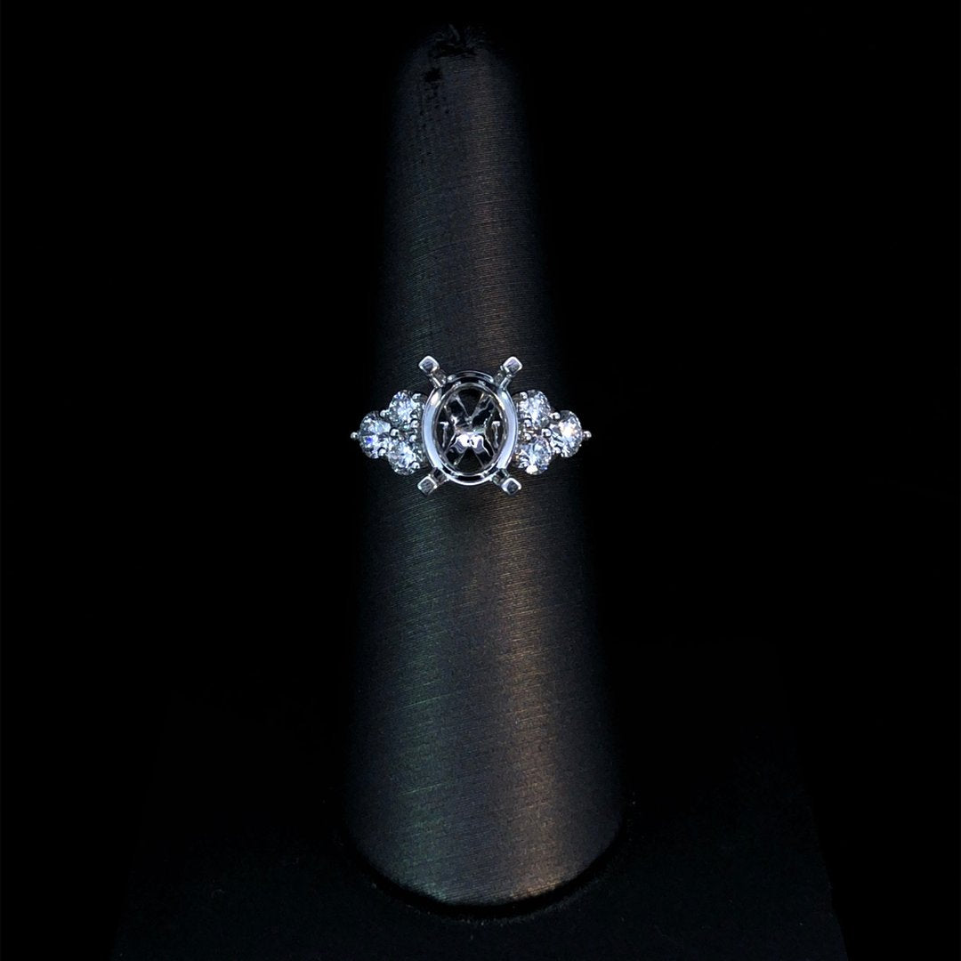 164208 - .74 ctw diamond semi mount