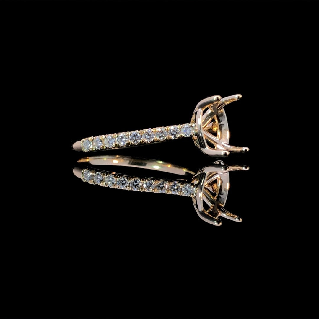 163043 - .30 ctw diamond semi mount