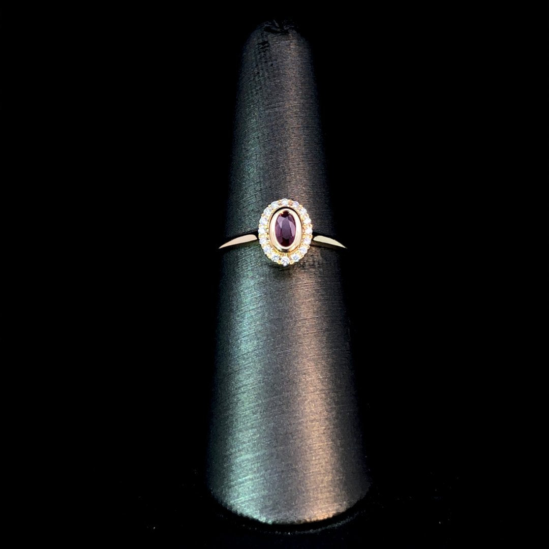 163636 - .32 ctw ruby and diamond ring