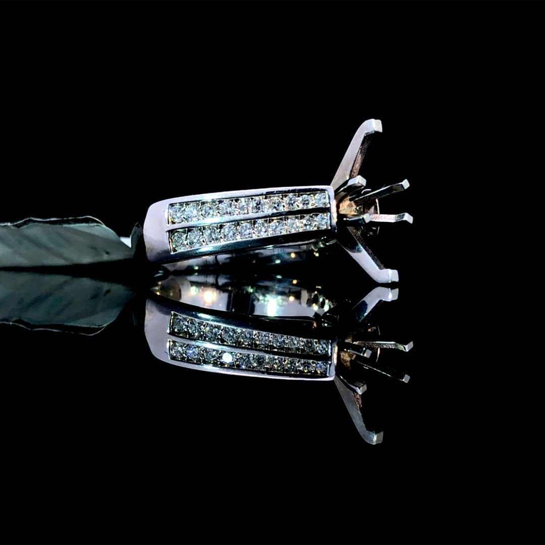 128483 - .44 ctw diamond semi mount