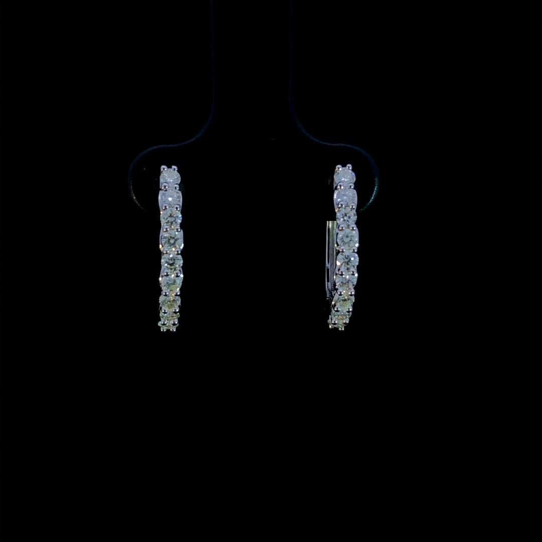 163177 - .48 ctw diamond hoops
