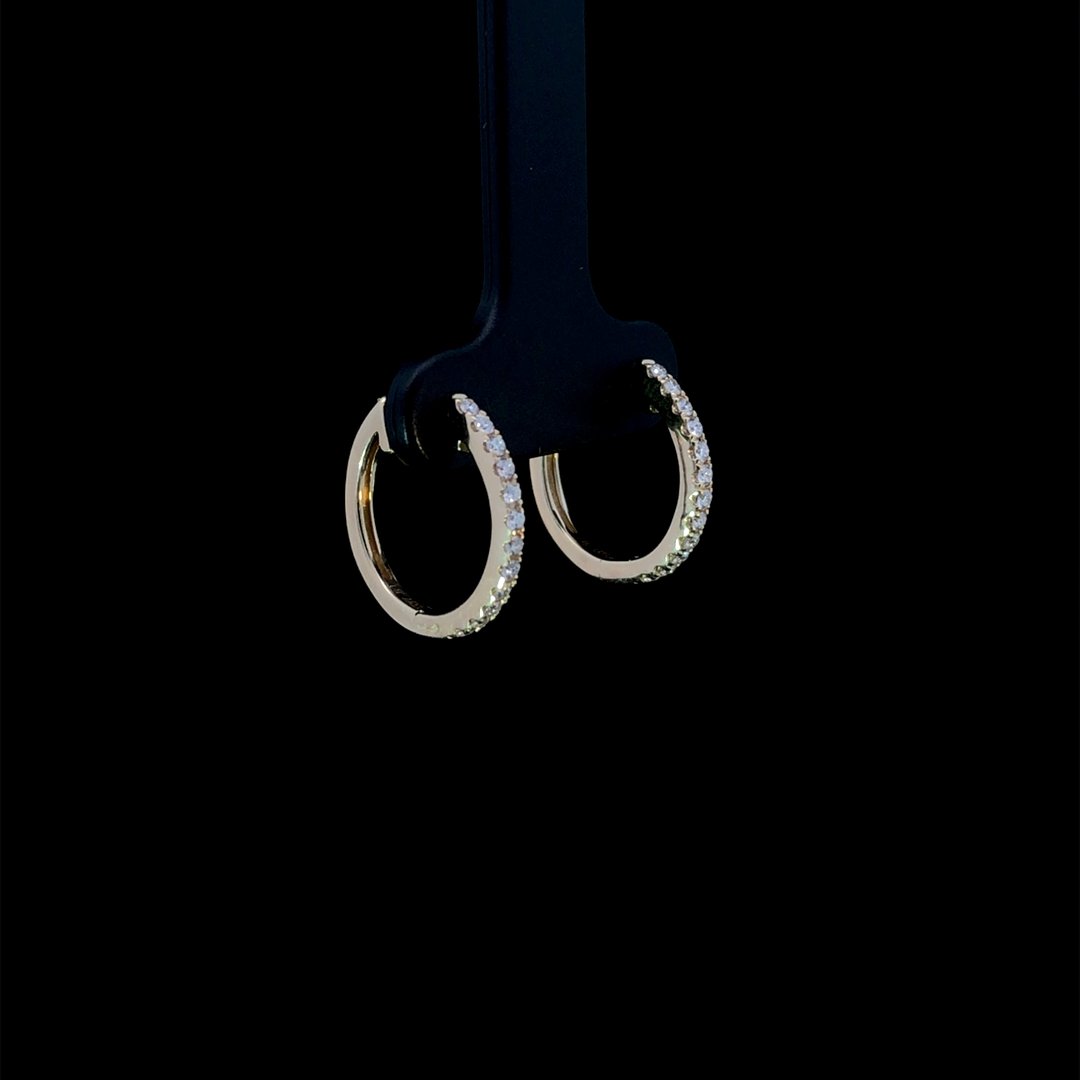 163885 - .25 ctw diamond hoops