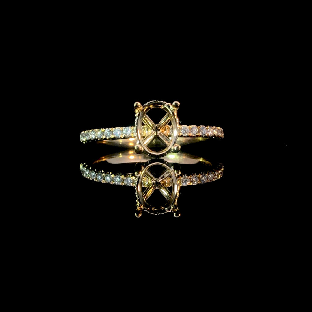 164987 - .21 ctw diamond semi mount