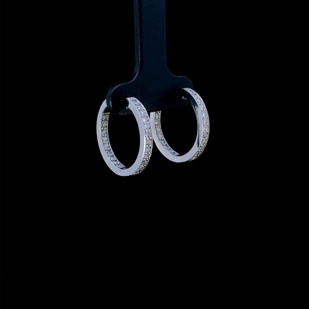 164284 - .60 ctw diamond hoops