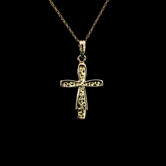 165681 - Gold cross pendant