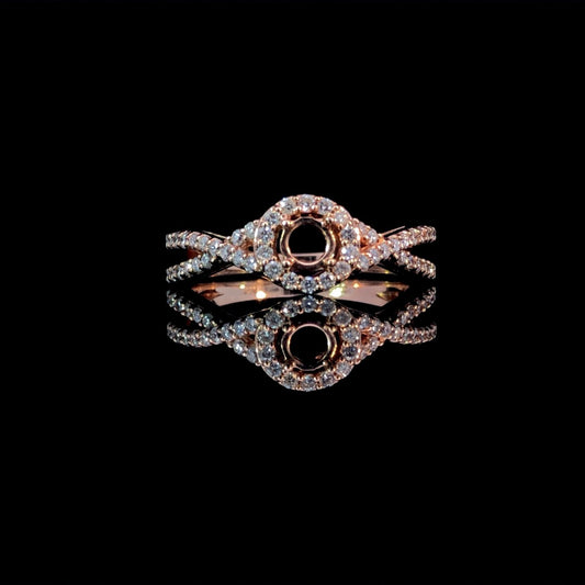 150932 - .48 ctw diamond semi mount
