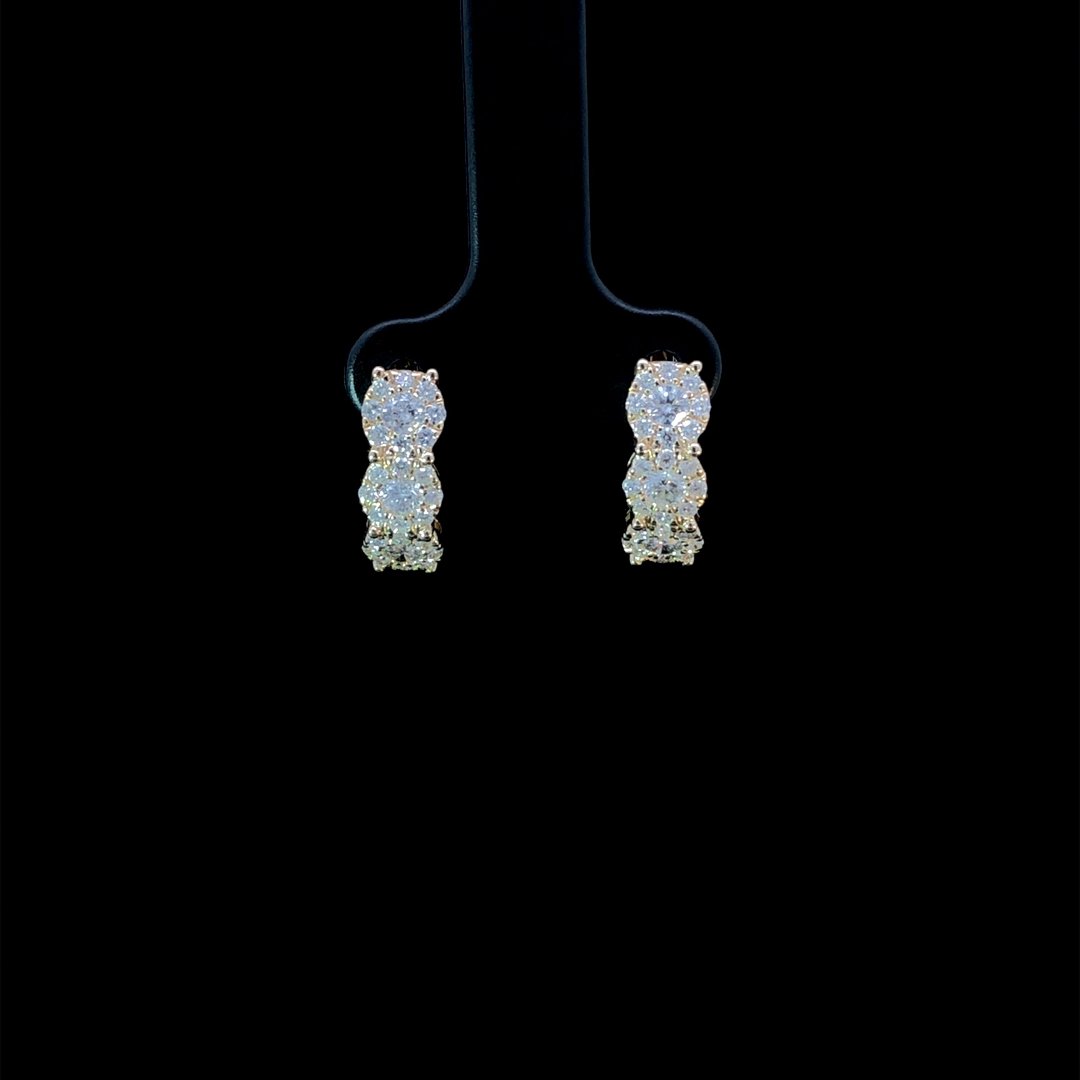 164271 - 1.00 ctw diamond hoops