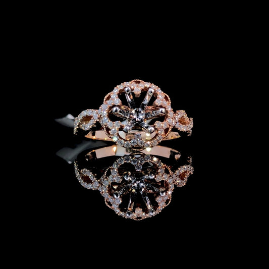 156187 - .45 ctw diamond semi mount
