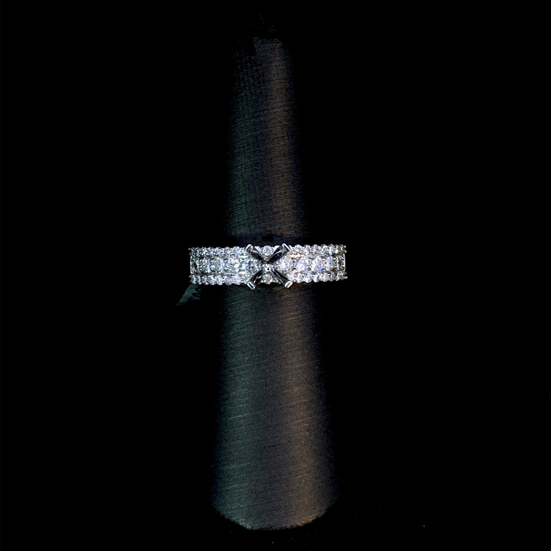 162413 - .83 ctw diamond semi mount