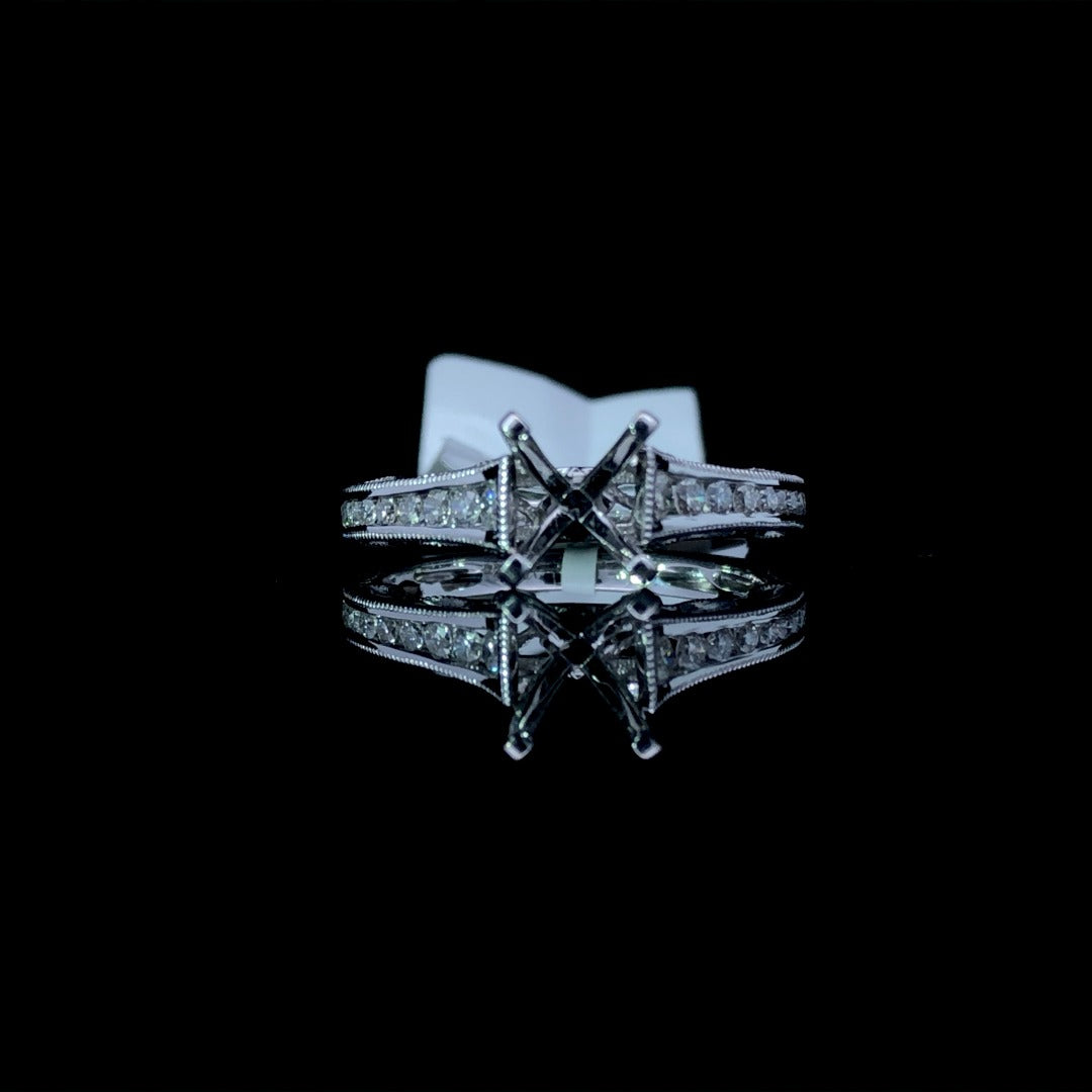 153801 - .31 ctw diamond semi mount