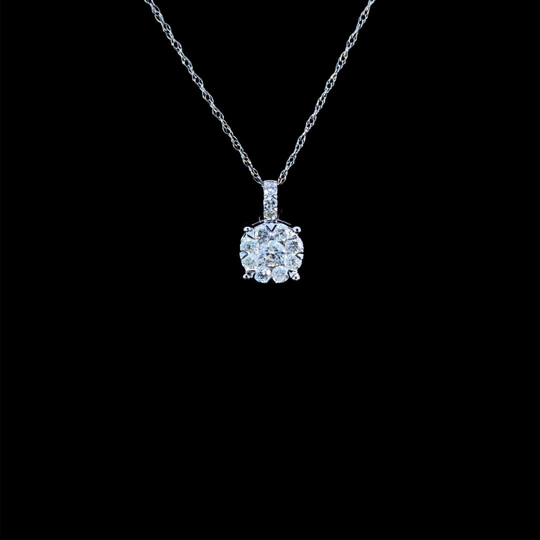 164122 - .55 ctw diamond pendant